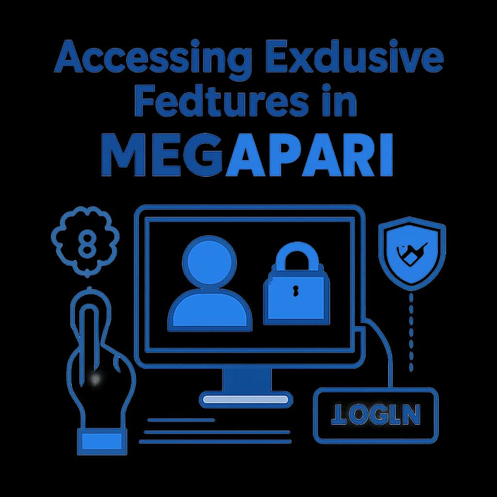 Diagram illustrating the process of accessing exclusive features in Megapari.