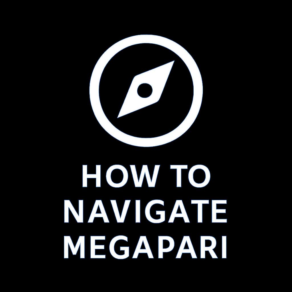 An icon illustrating guidance on navigating Megapari.