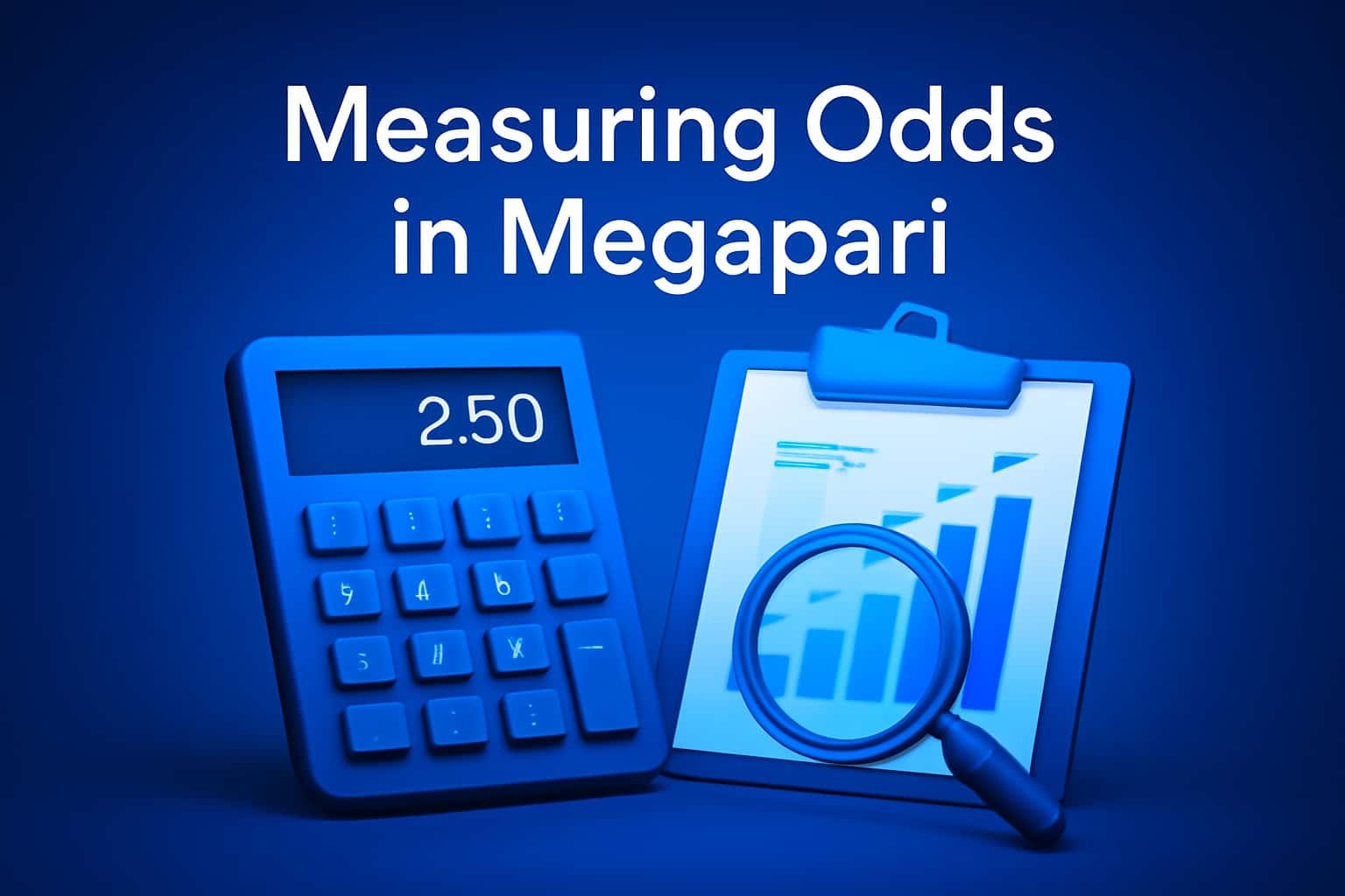 An informative visual representation of measuring odds in Megapari, showcasing the process and elements involved.
