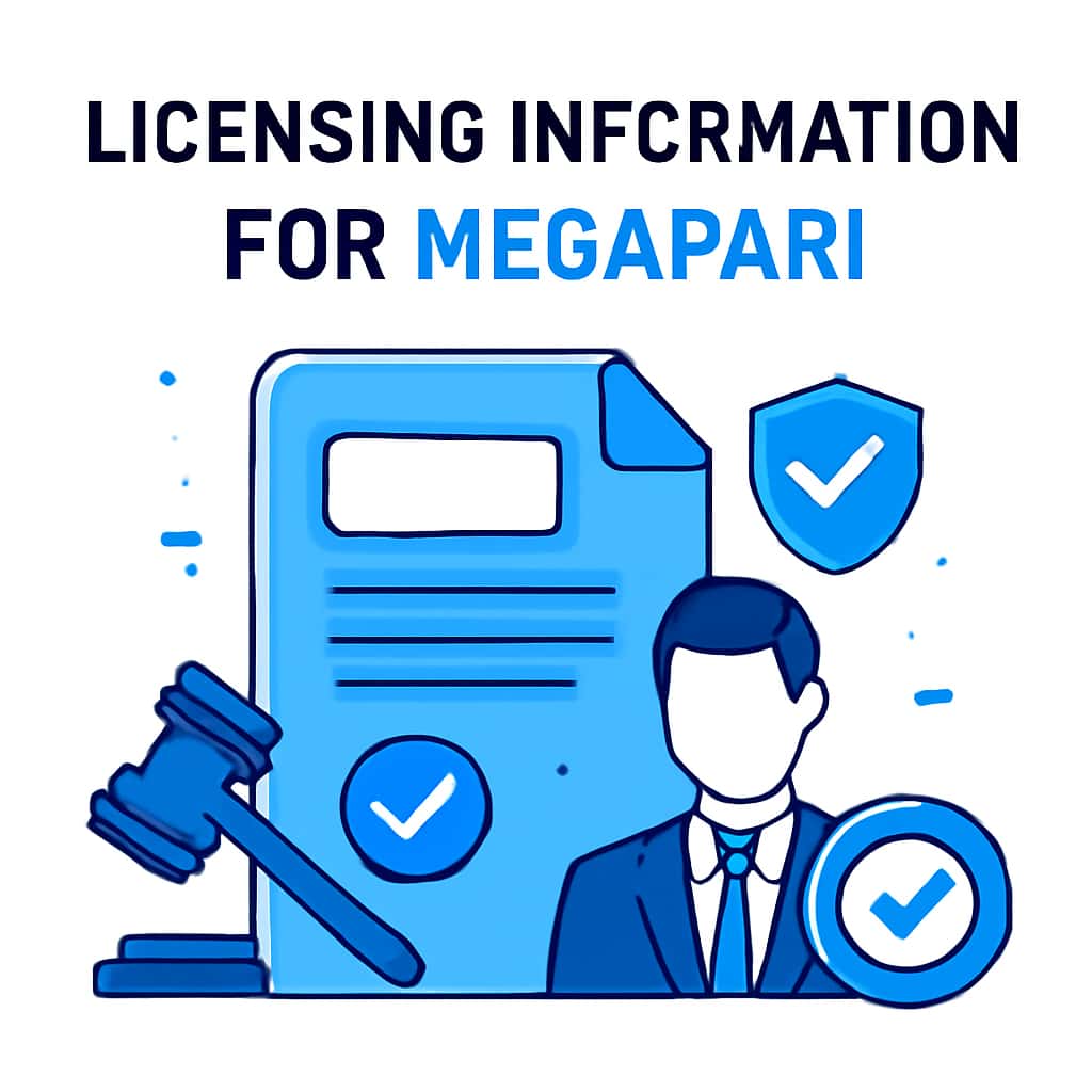 An educational diagram illustrating licensing information for Megapari.