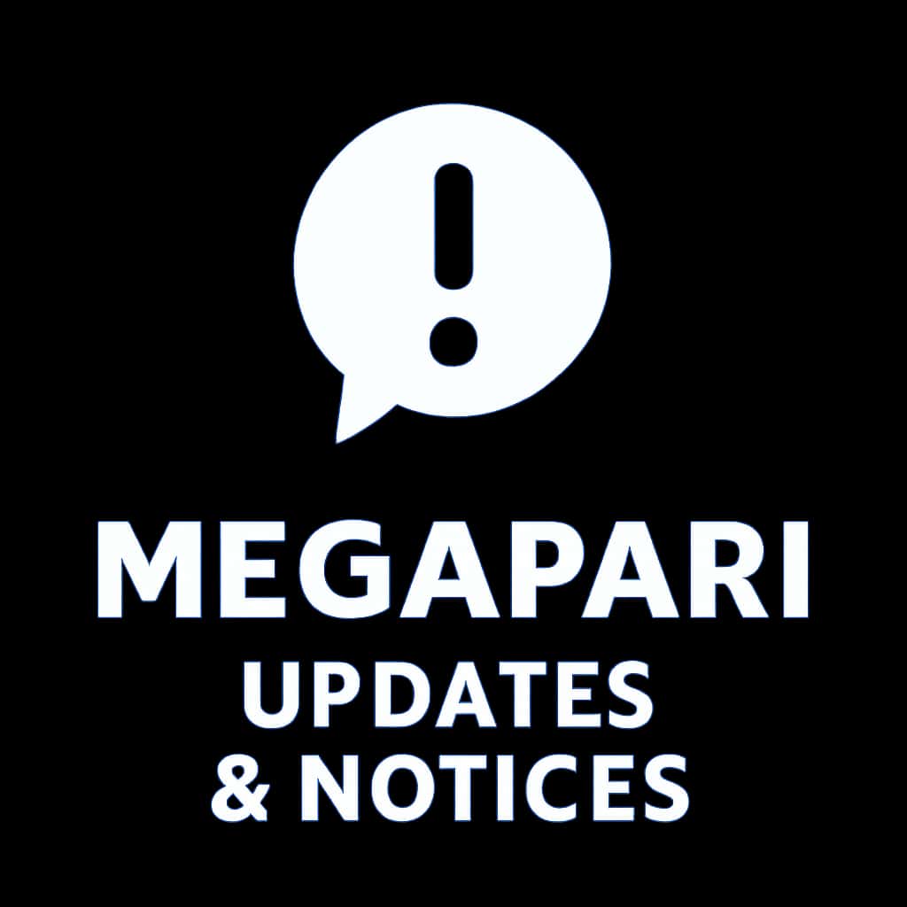 Icon representing Megapari Updates & Notices.